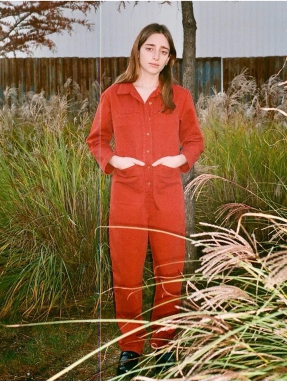 Ilana Kohn Tia Jumpsuit in Terra (rust red) - size 2